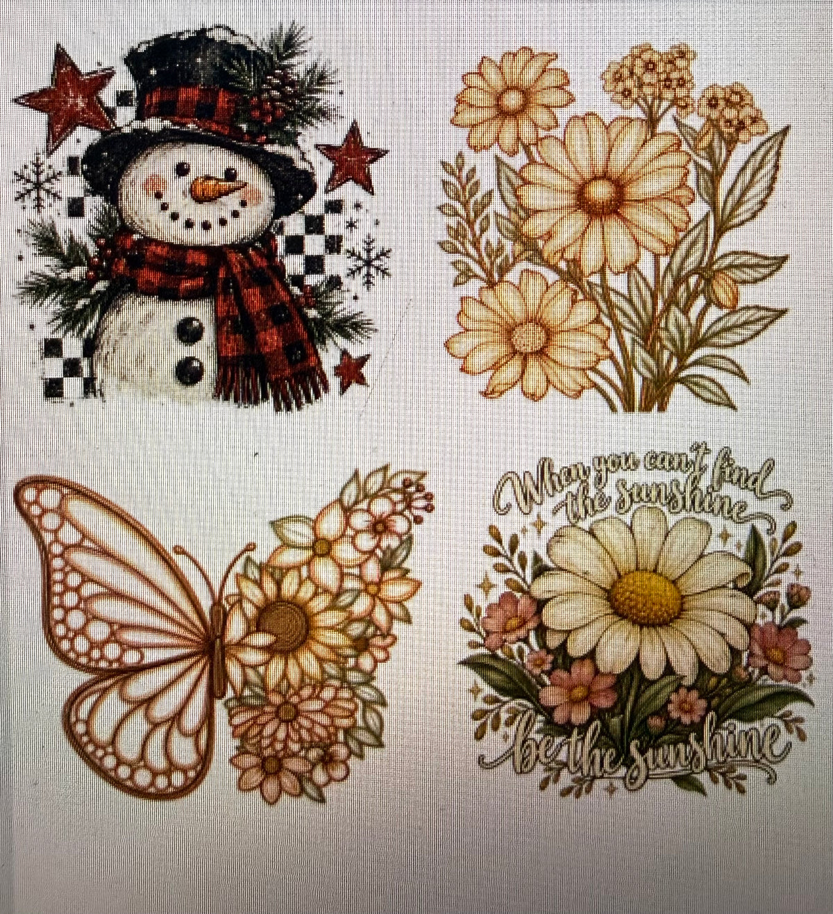 Sublimation Designs (Vintage Style prints)