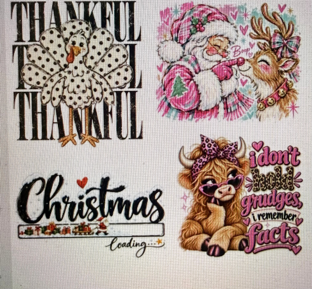 Sublimation Designs (Vintage Style prints)