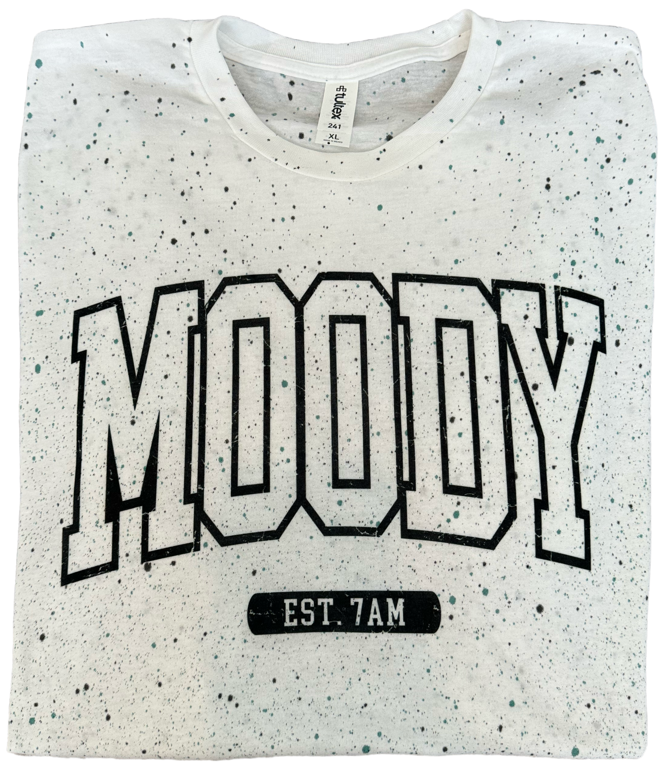 Moody EST 7AM Paint Splatter Tee