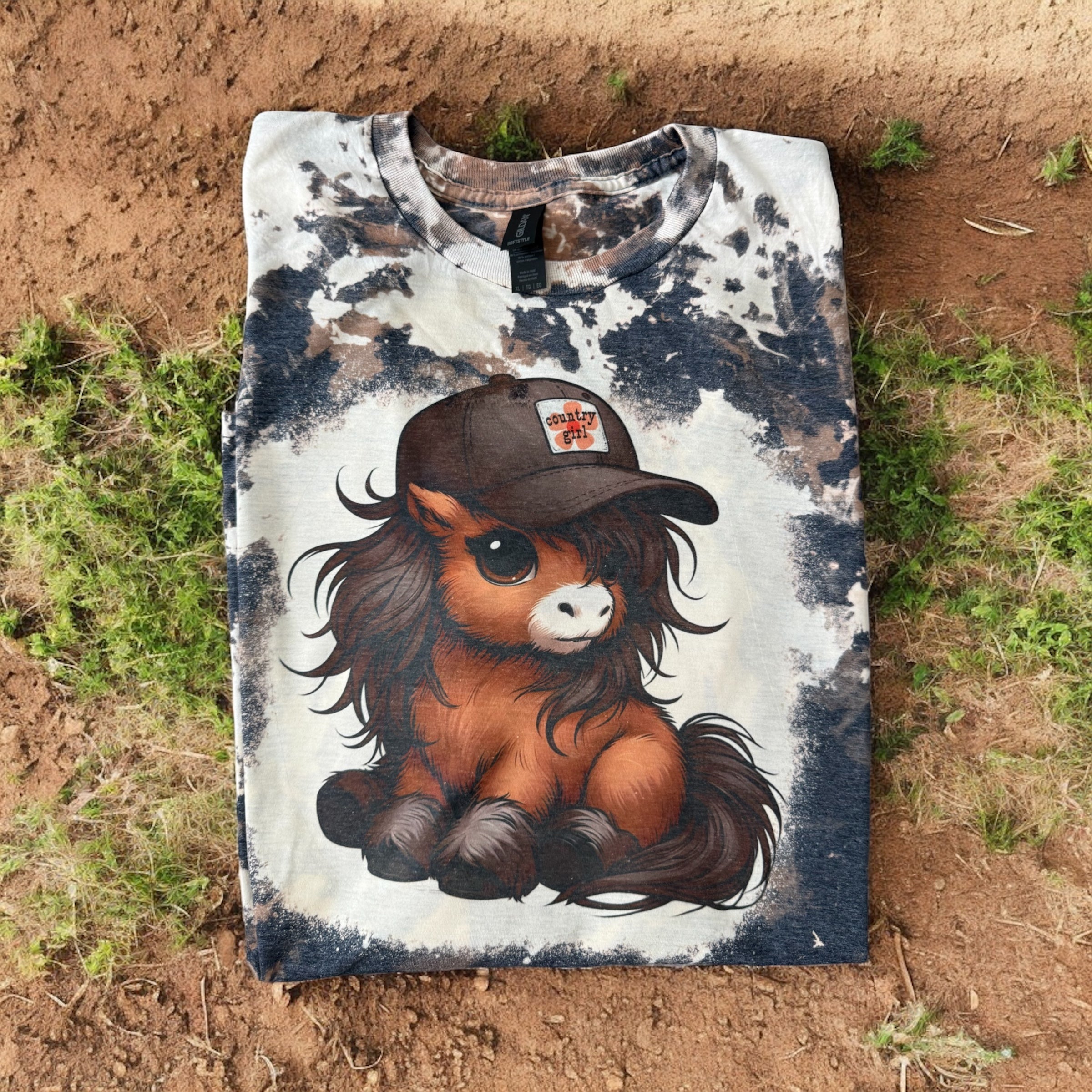 Country Girl Cowhide T Shirt