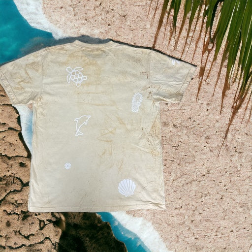 Salty Vibes Color Blast T Shirt with Accents