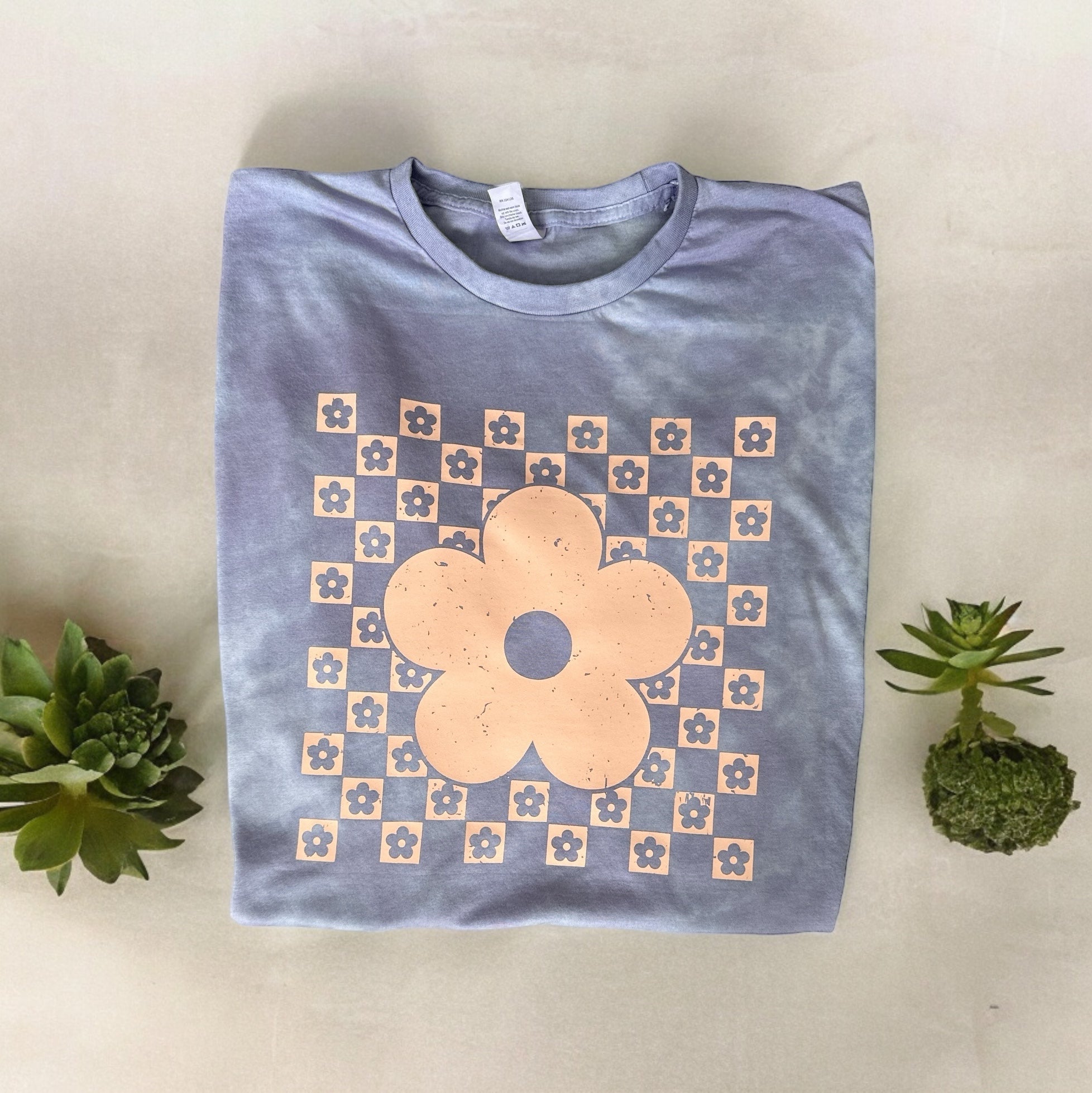 Flower Tie Dye T Shirt