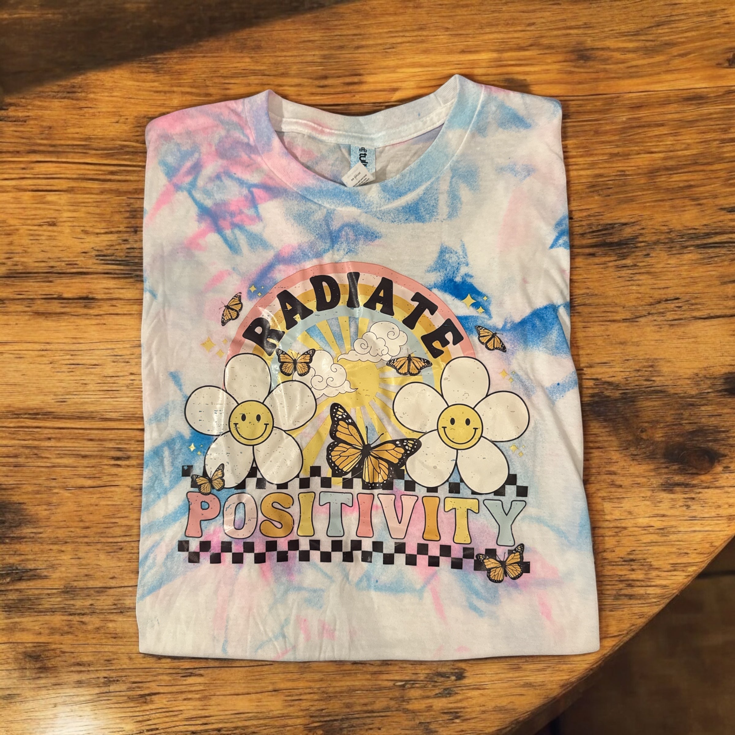 Radiate Positivity Tie Dye T Shirt