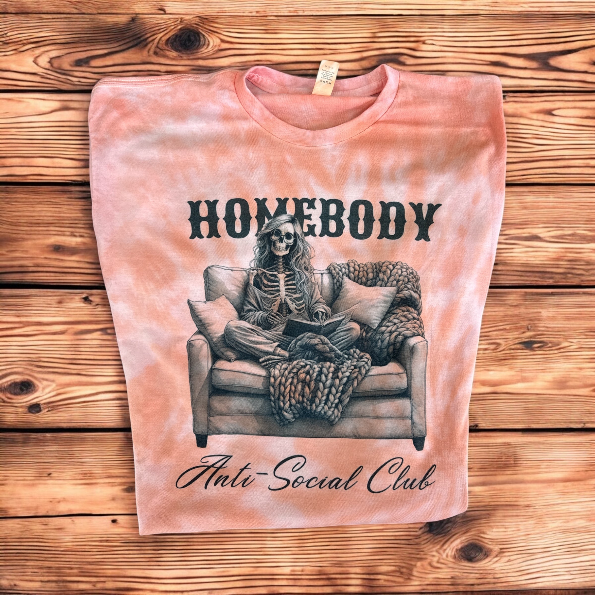Homebody Skellie Tie Dye T Shirt