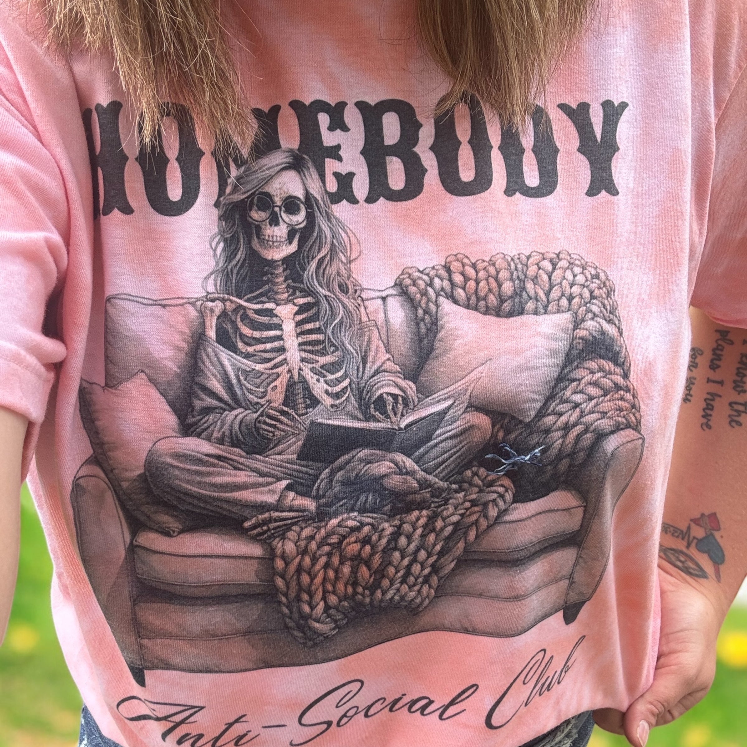 Homebody Skellie Tie Dye T Shirt