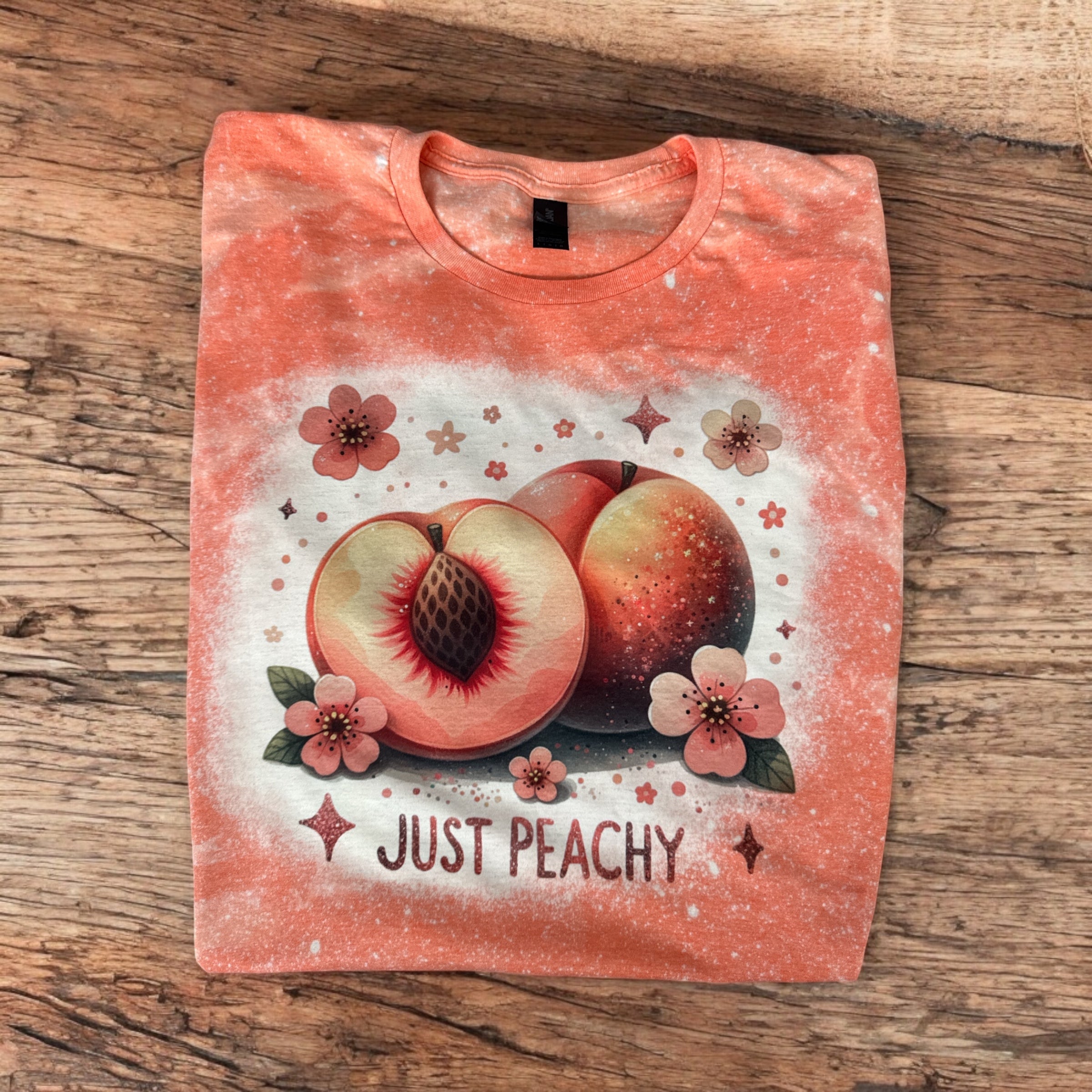 Just Peachy Floral T Shirt