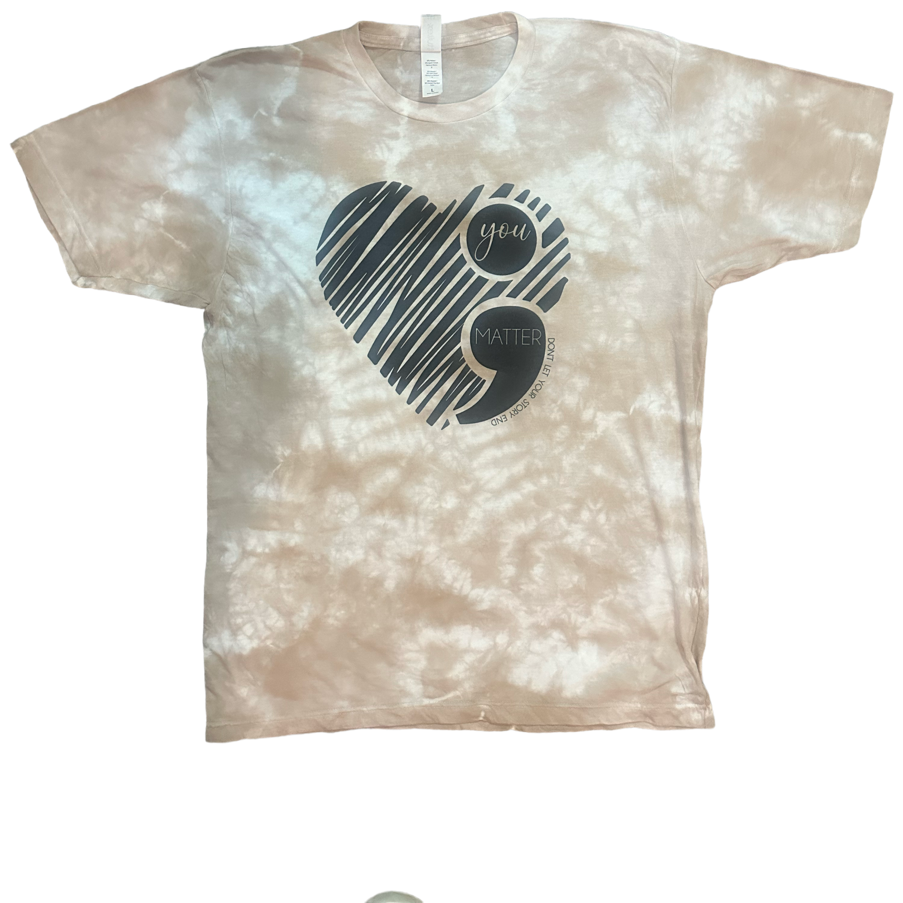 You Matter Heart Tie Dye Tee