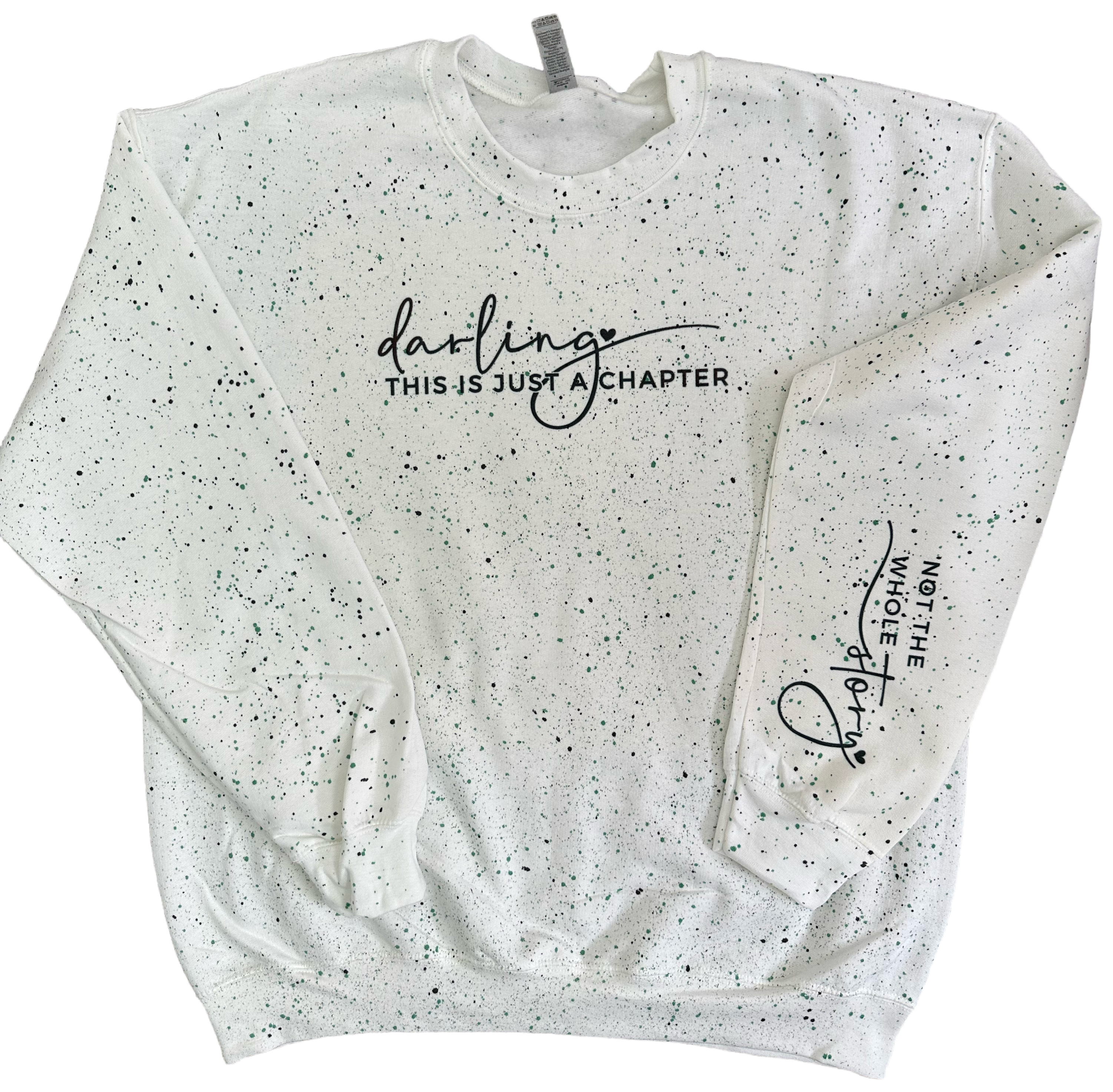 Just a Chapter Speckled Sweatshirt