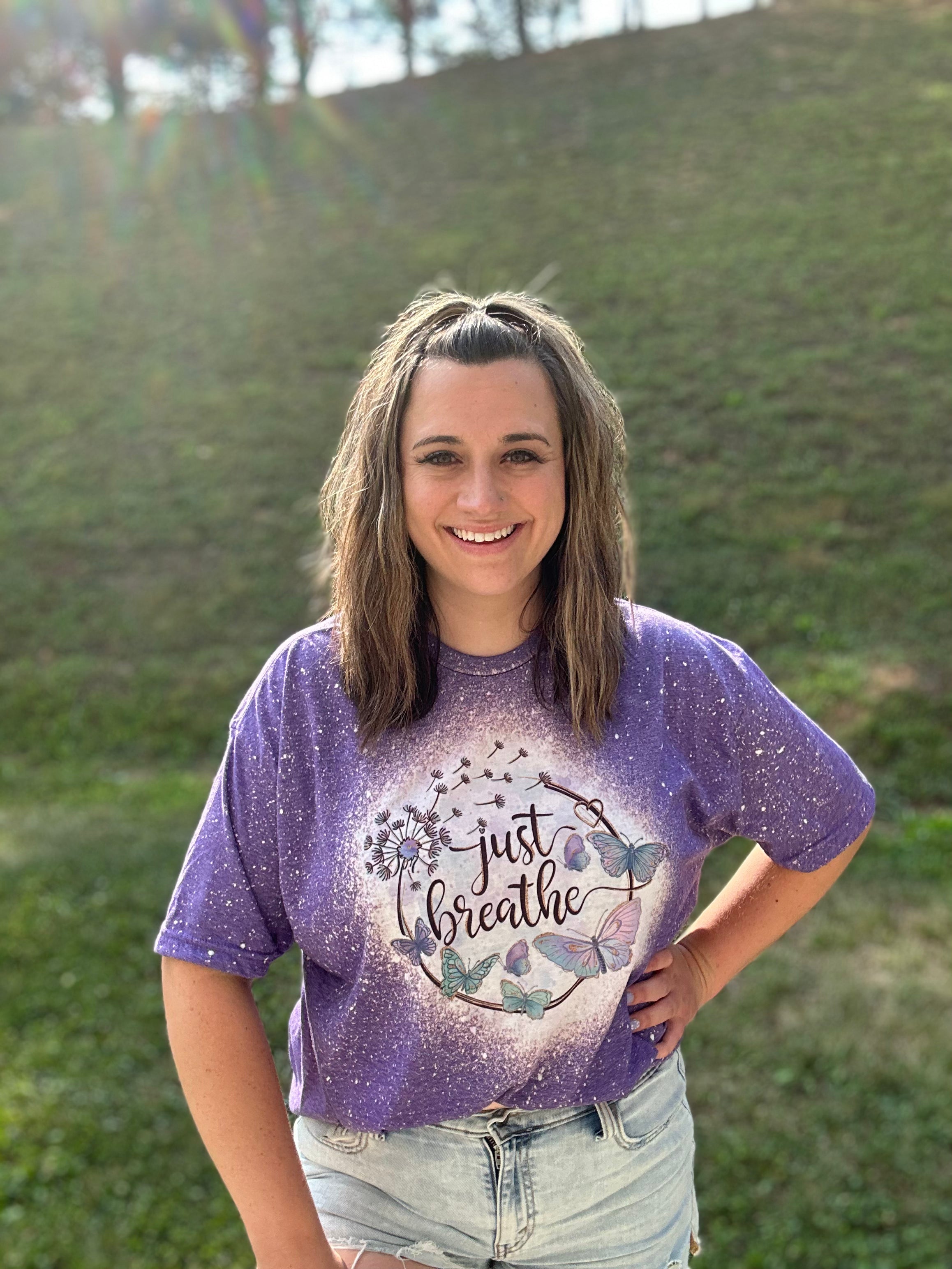 Just Breathe Butterfly Tee