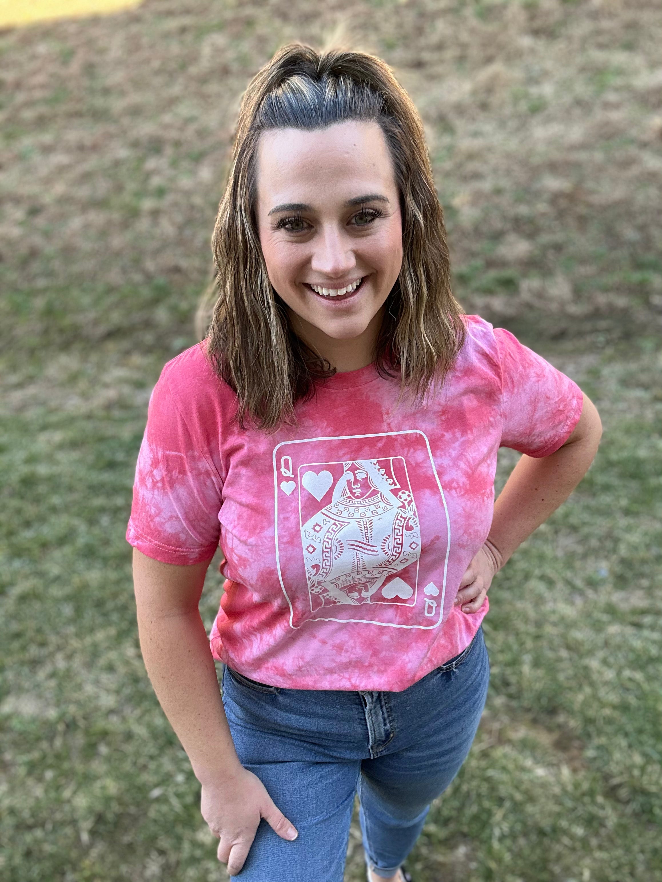 Queen of Hearts Tie Dye Tee