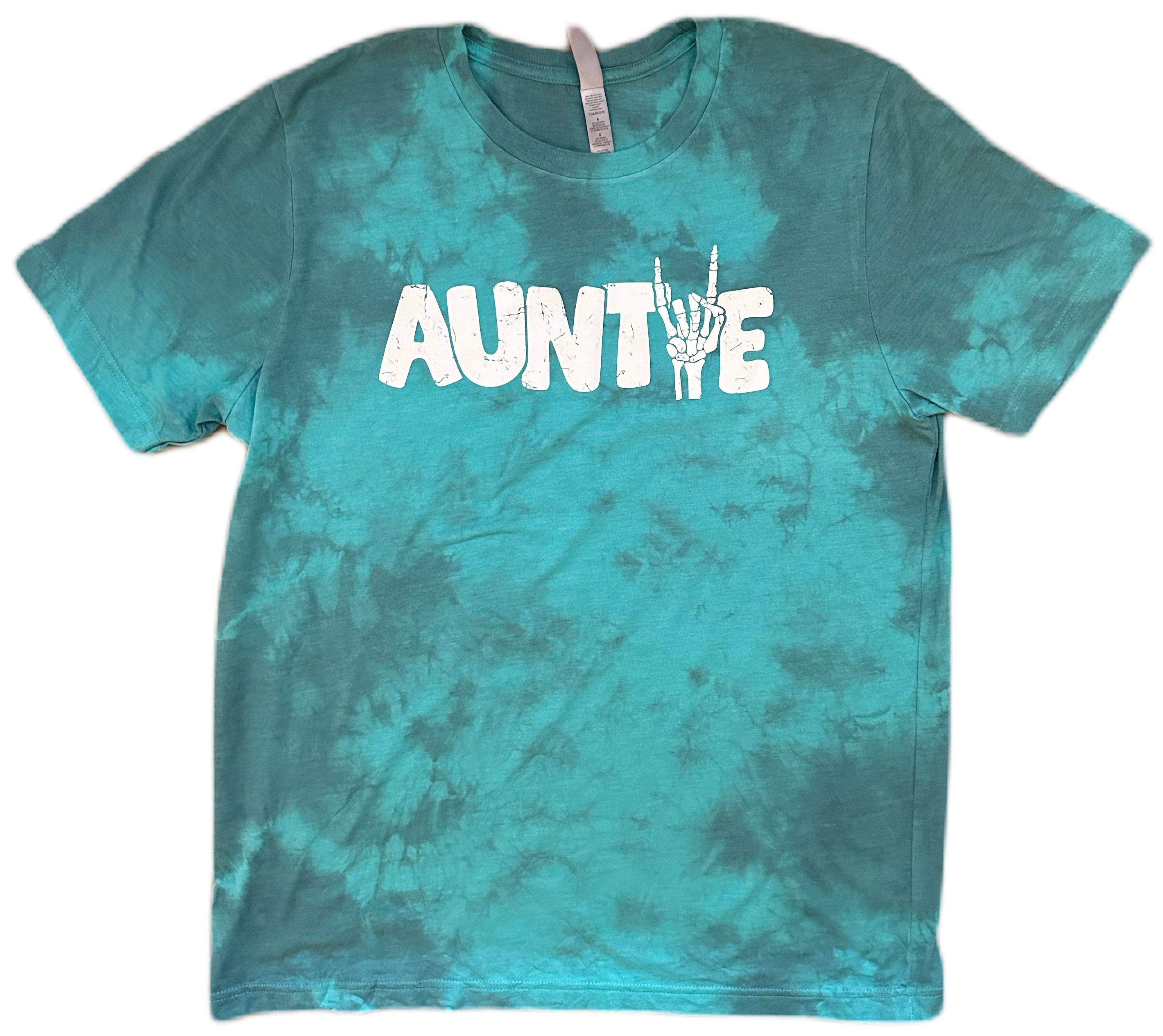 Auntie Peace Sign Tie Dye Tee