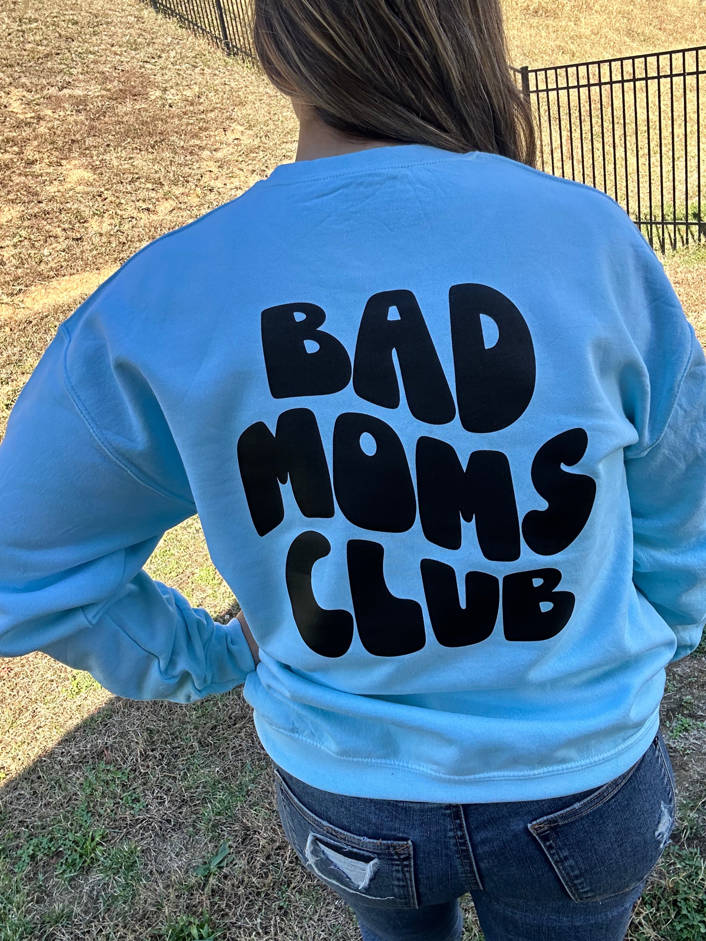 Melting Smiley/Bad Moms Club Sweatshirt