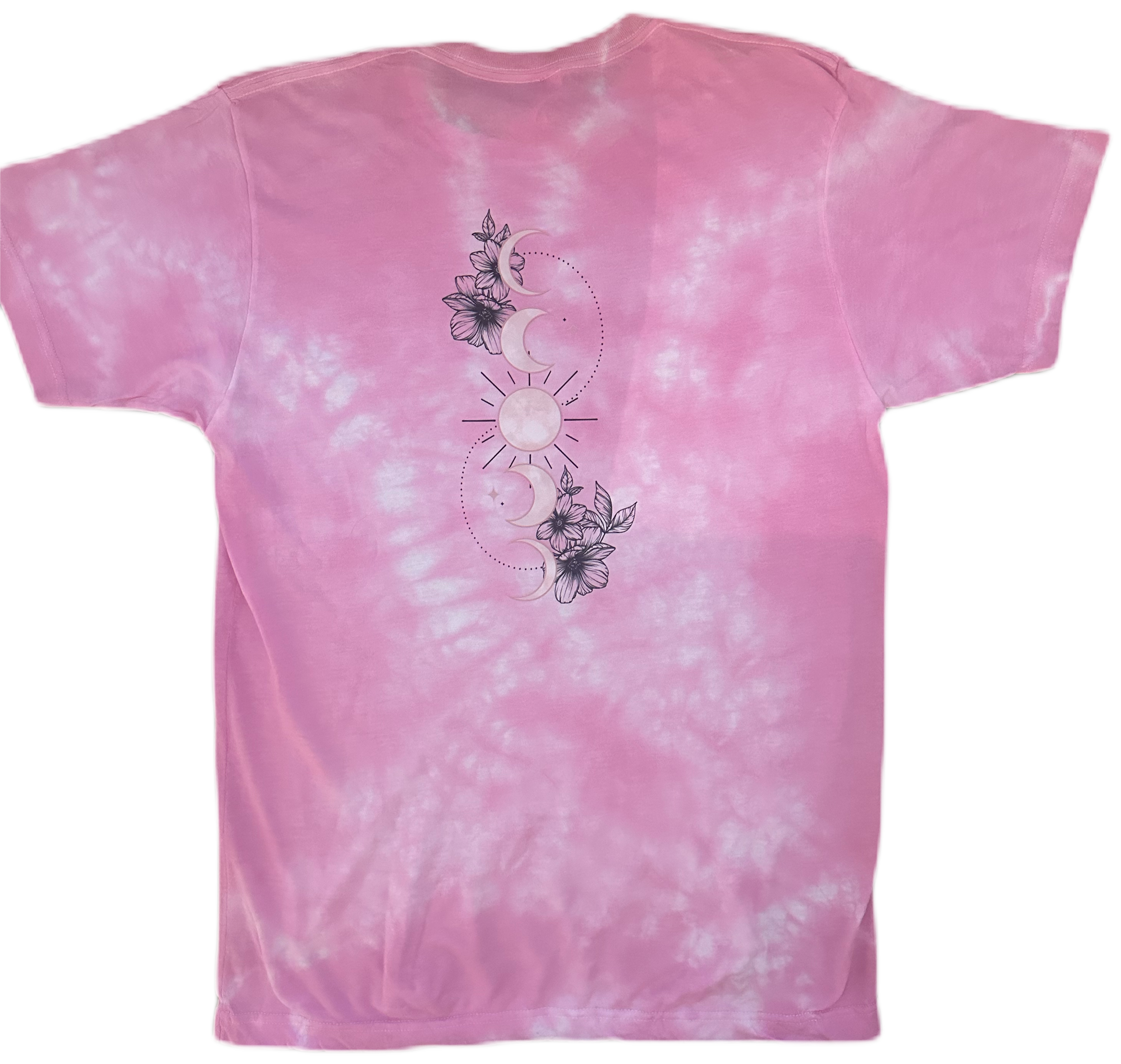 Moon and Flowers Tie Dye Tee