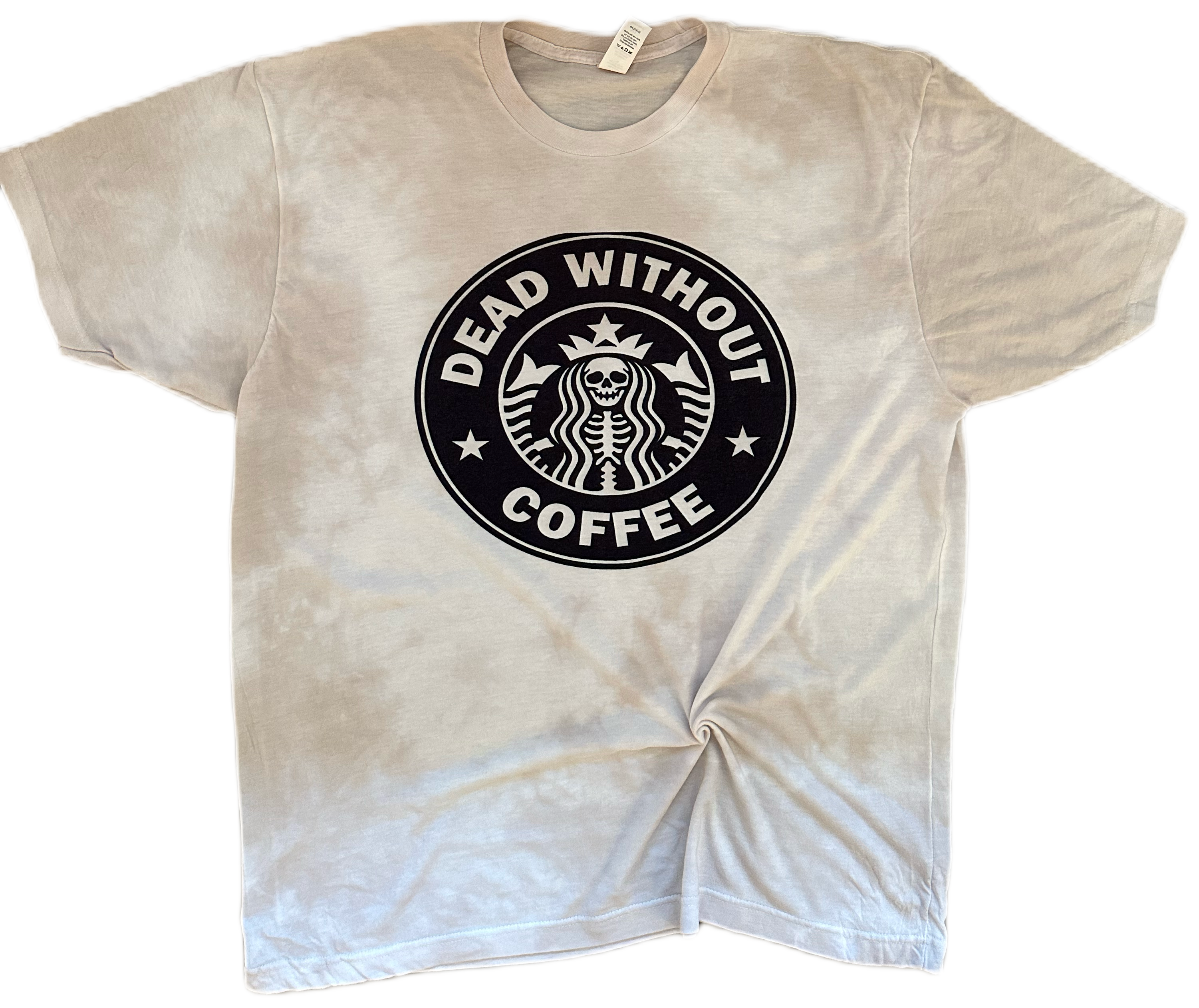 Dead Without Coffee Tie Dye Tee