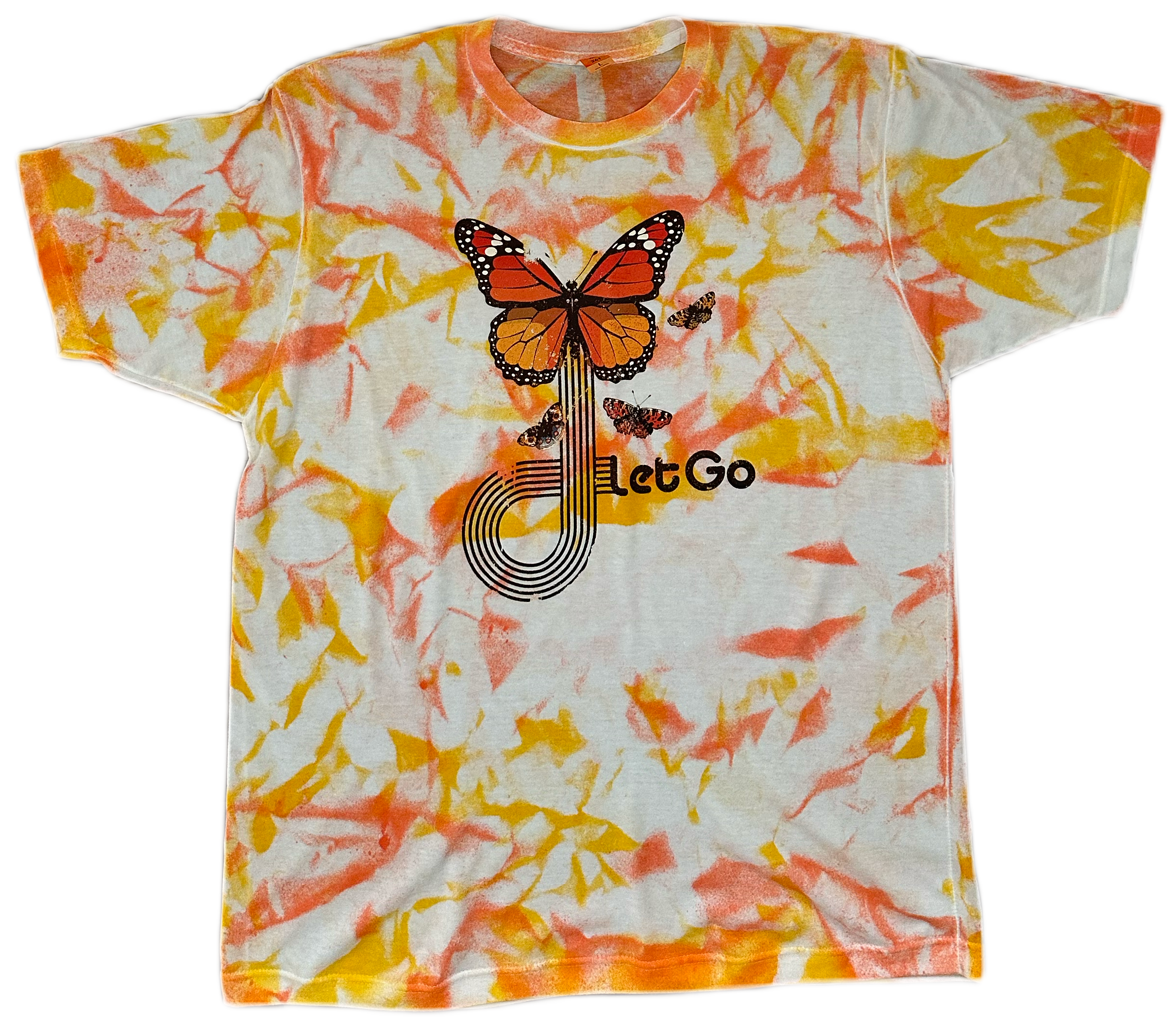 Let Go Butterfly Tie Dye Tee