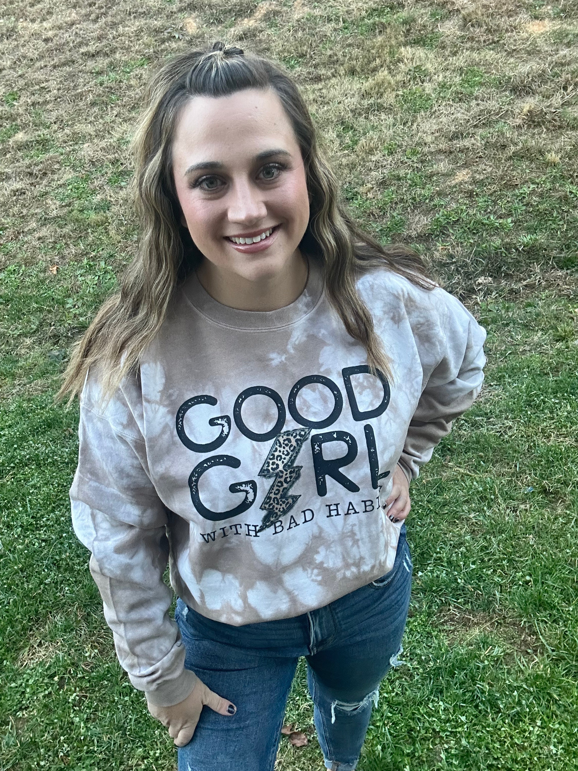 Good Girl with Bad Habits Sweatshirt