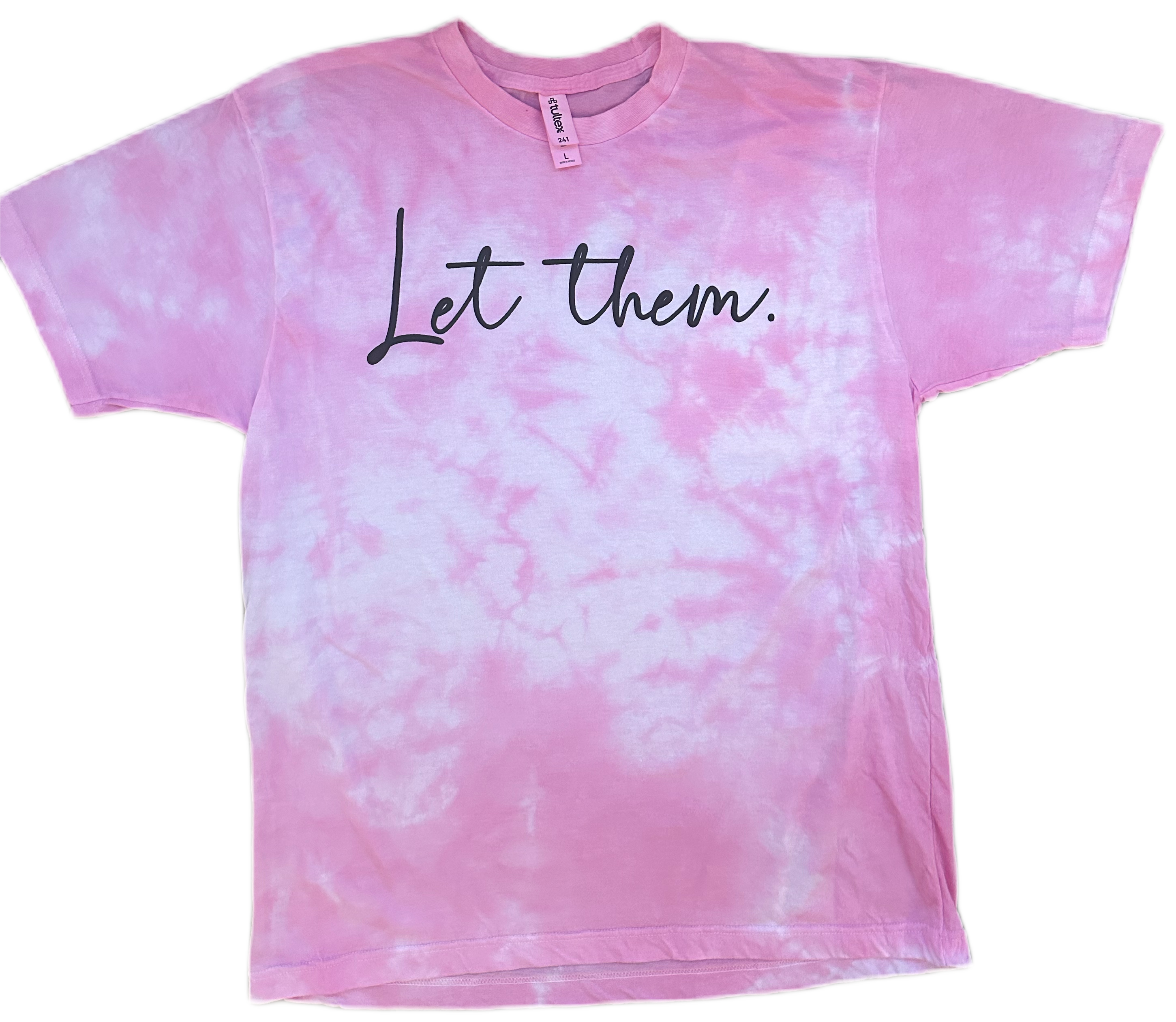 Let Them Puff Print Tie Dye Tee
