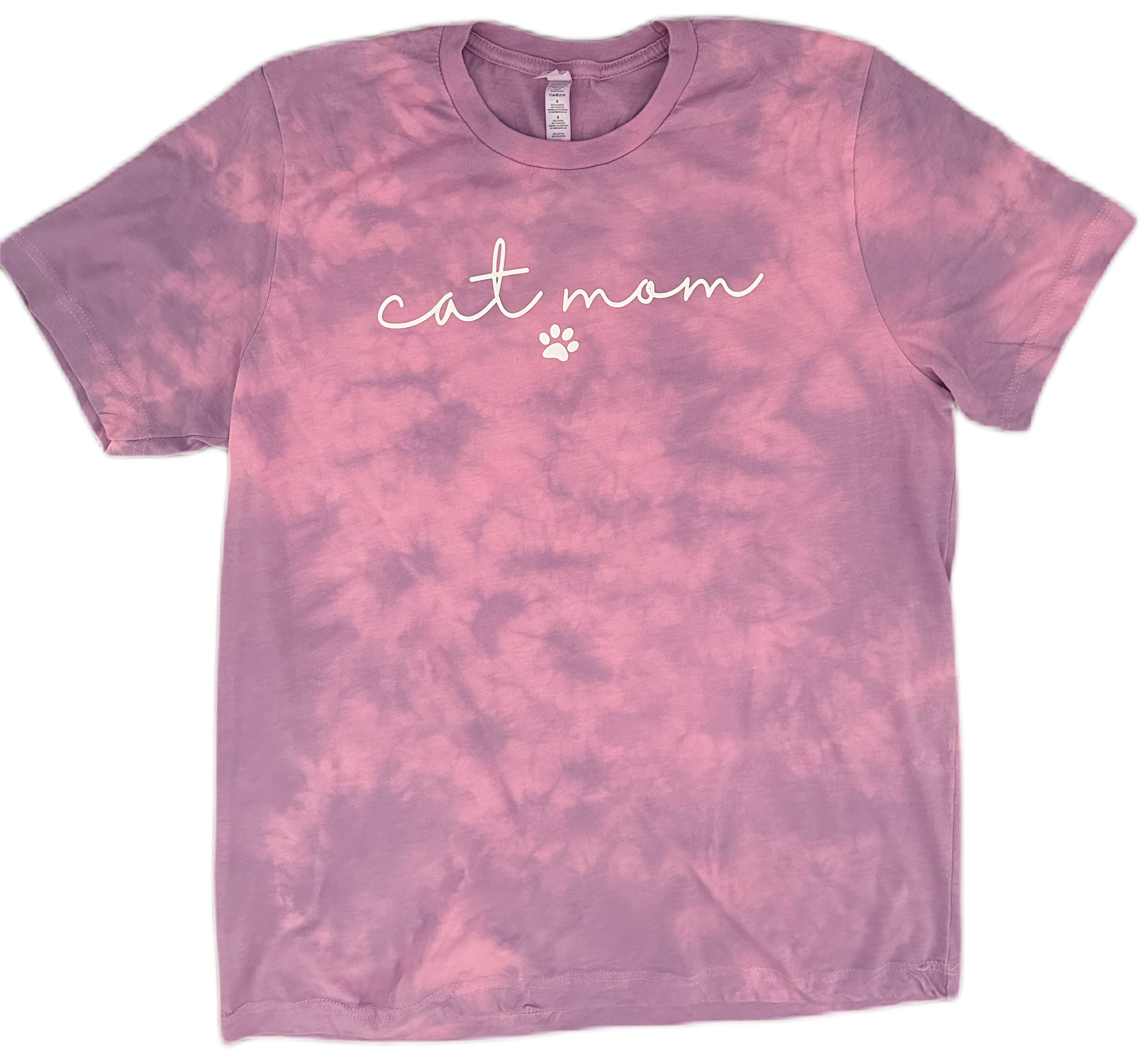 Cat Mom Tie Dye Tee