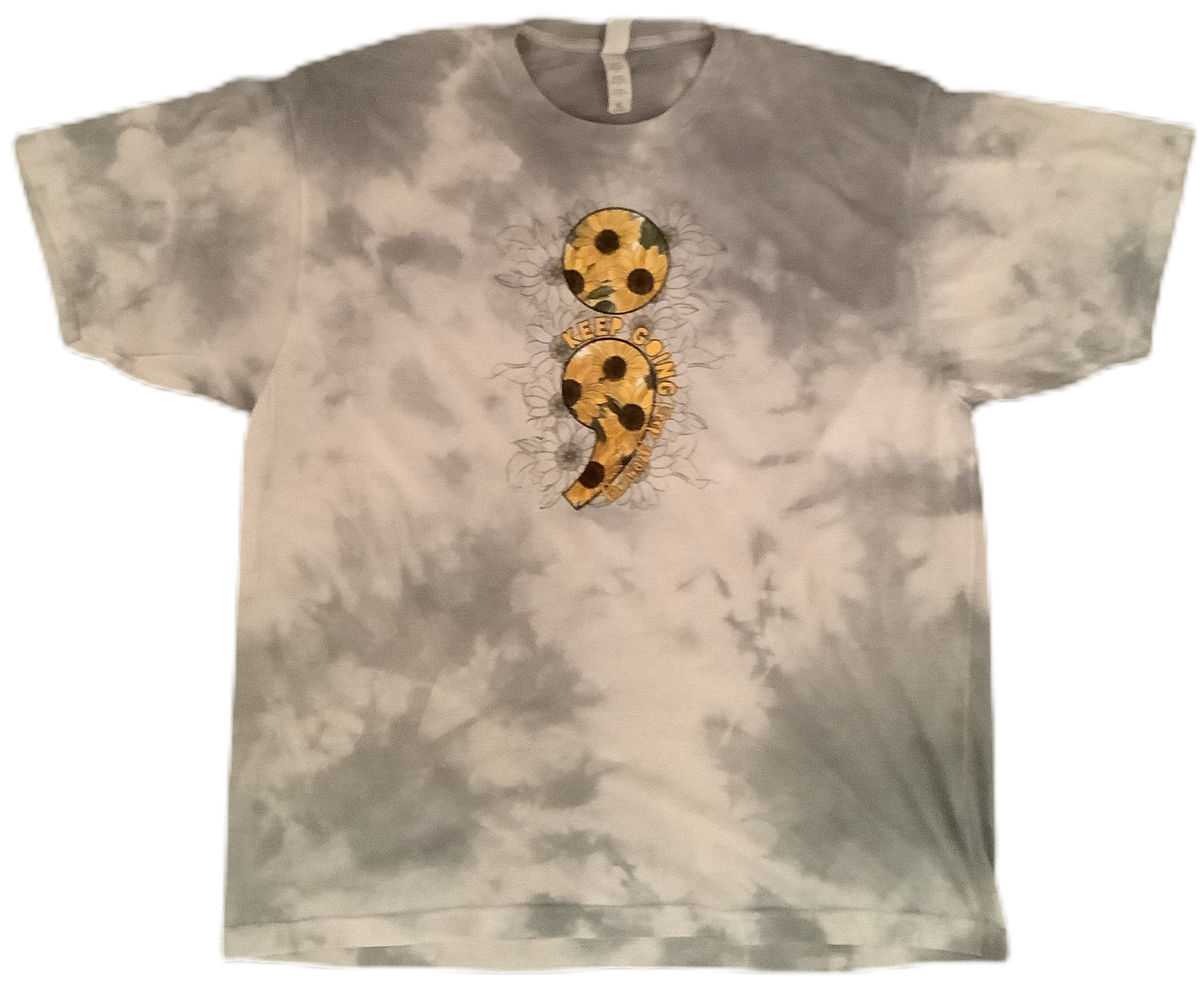 Keep Going Keep Growing Tie Dye Tee Shirt