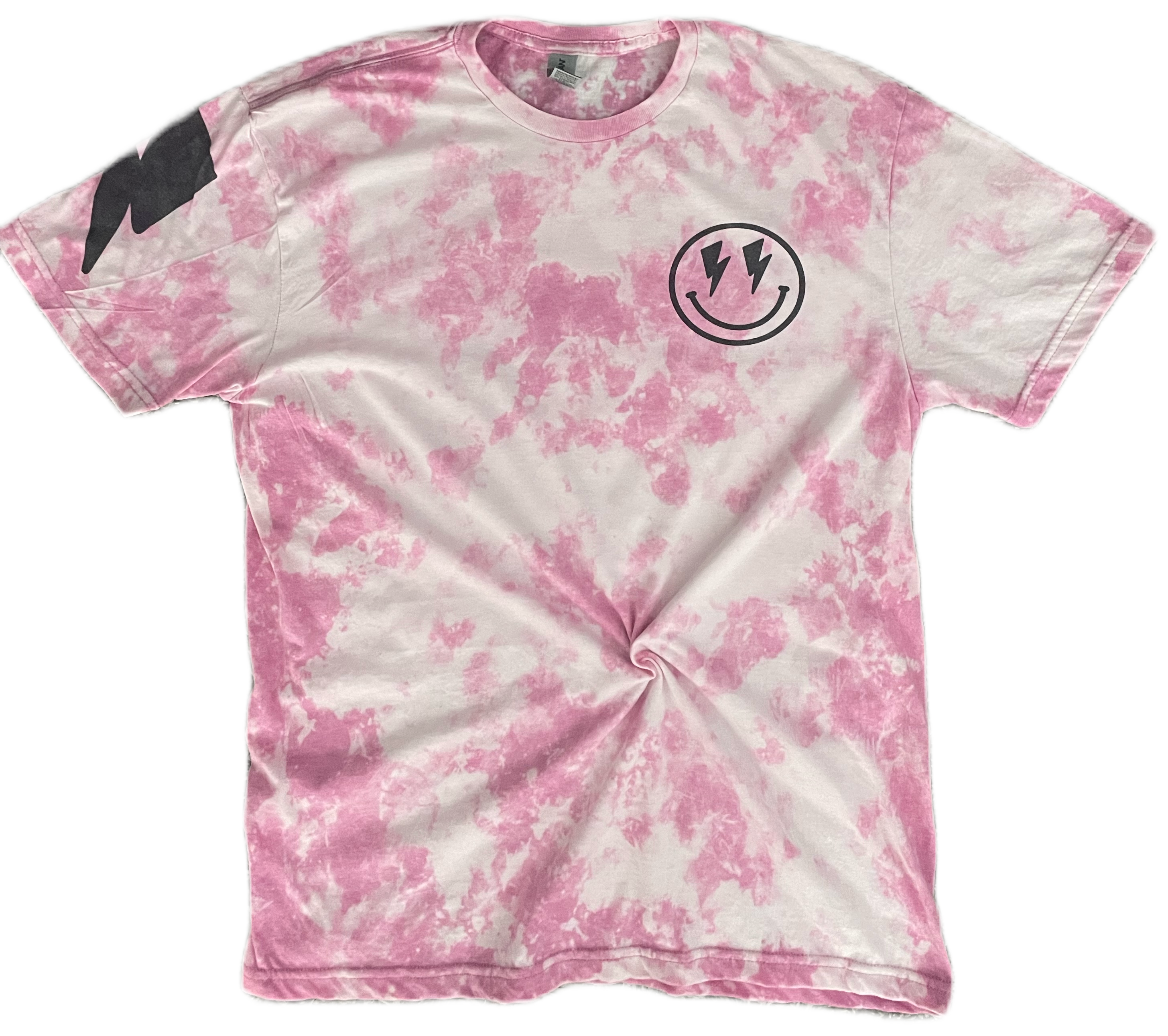 Smiley Face Lightening Bolt Tee