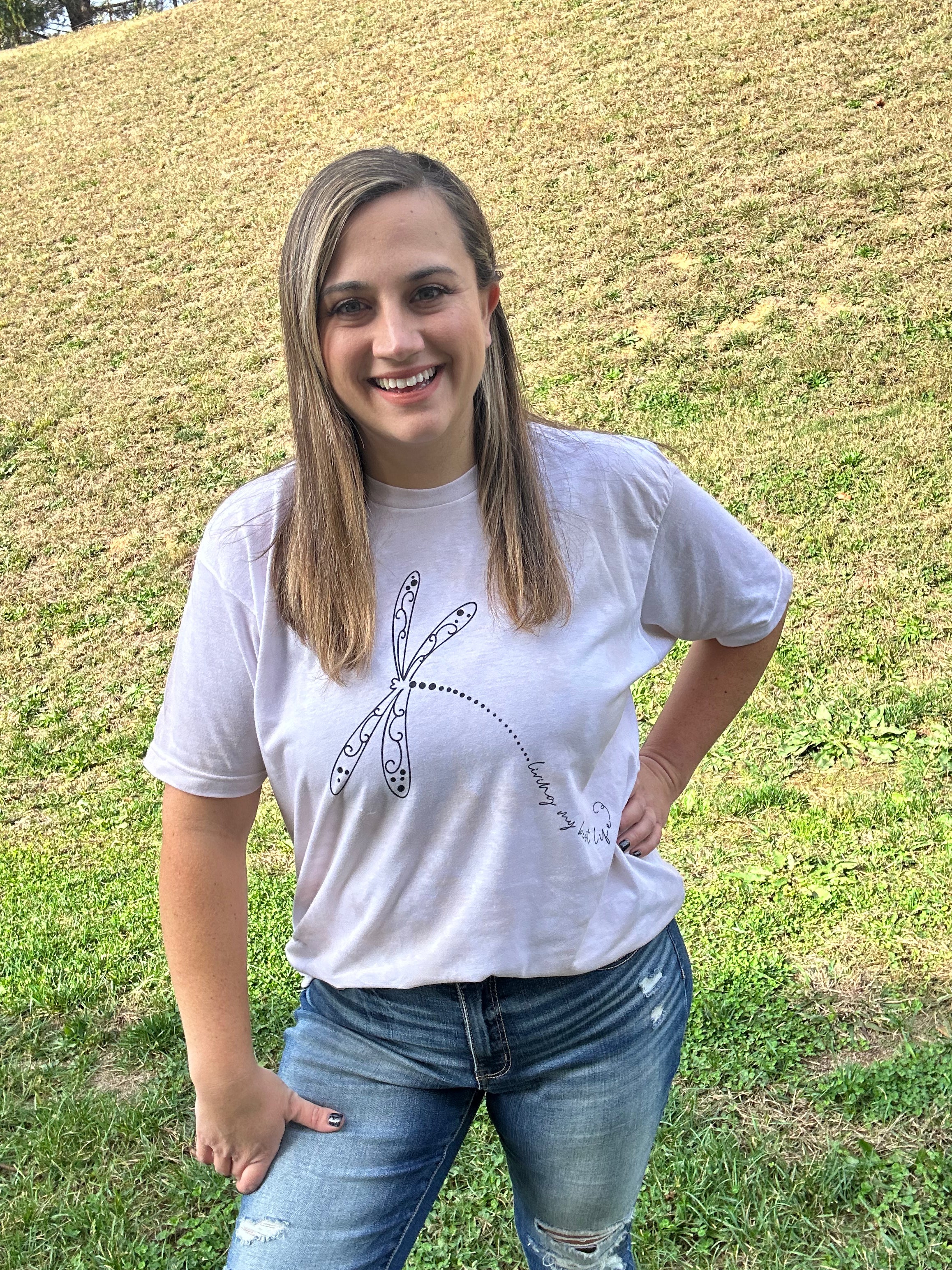 Living my Best Life Firefly Tie Dye Tee