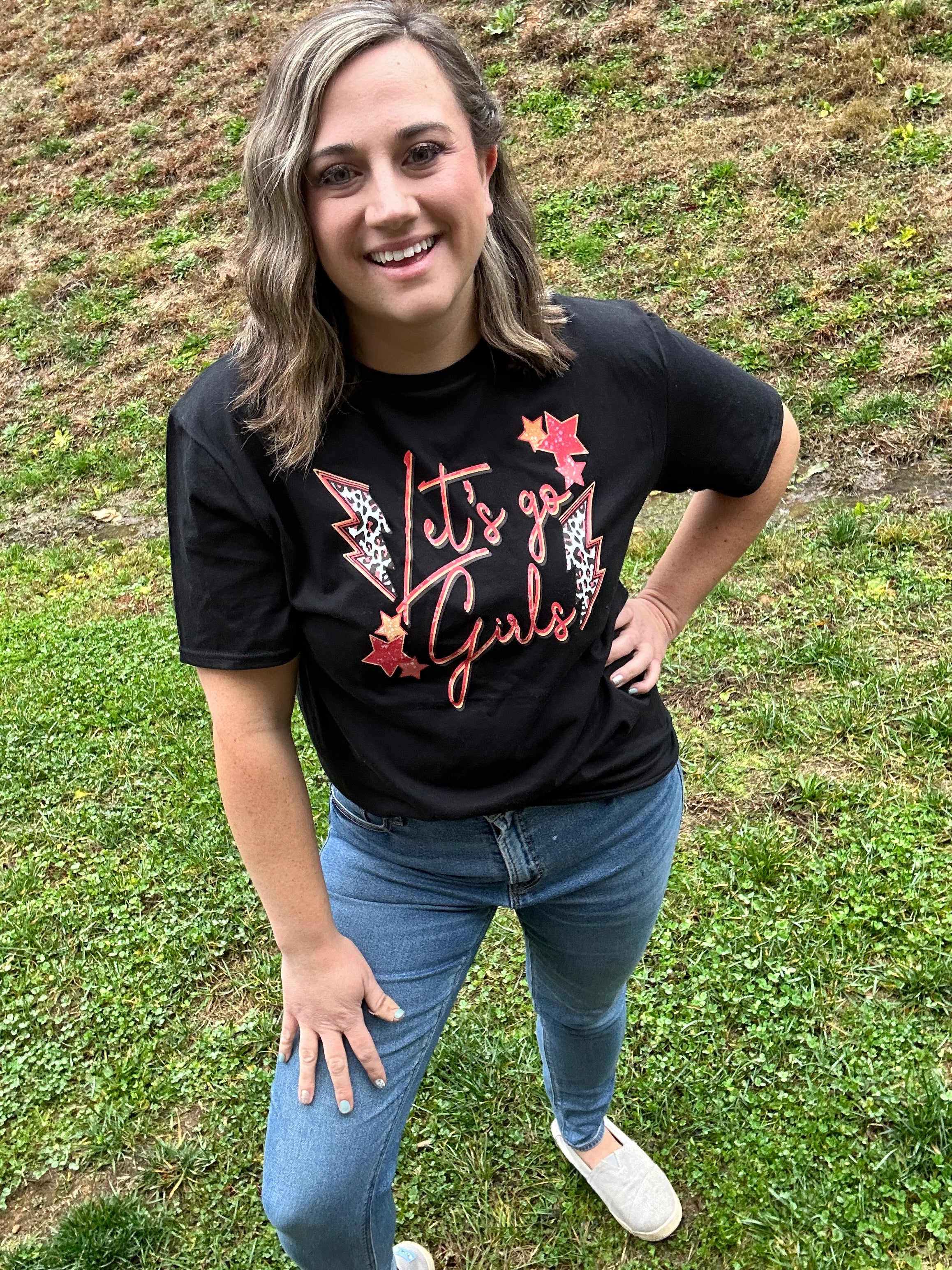 Let’s Go Girls Lightning Bolt Tee