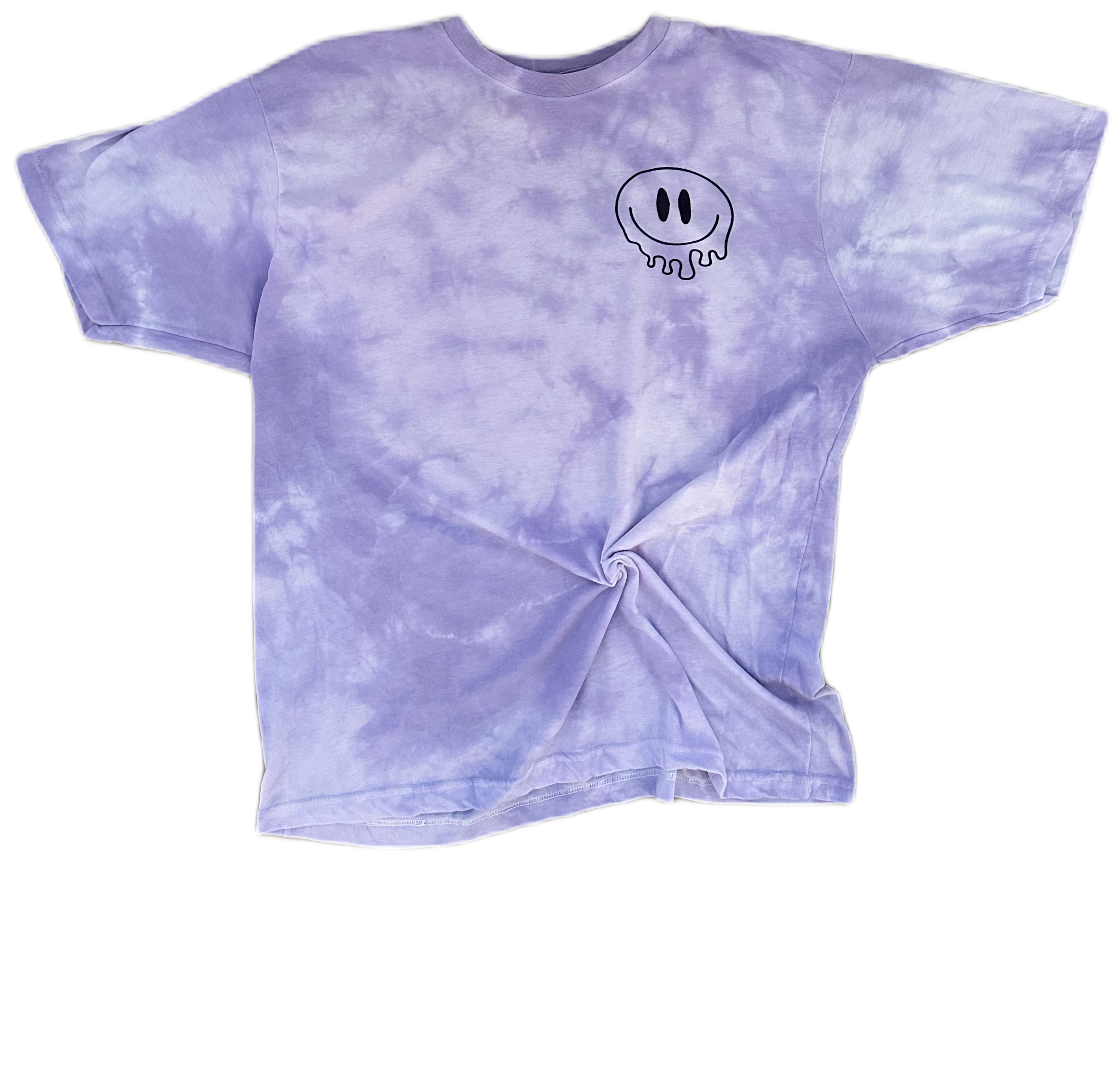 Drip Smiley Pocket/Im Fine Back Print Tee