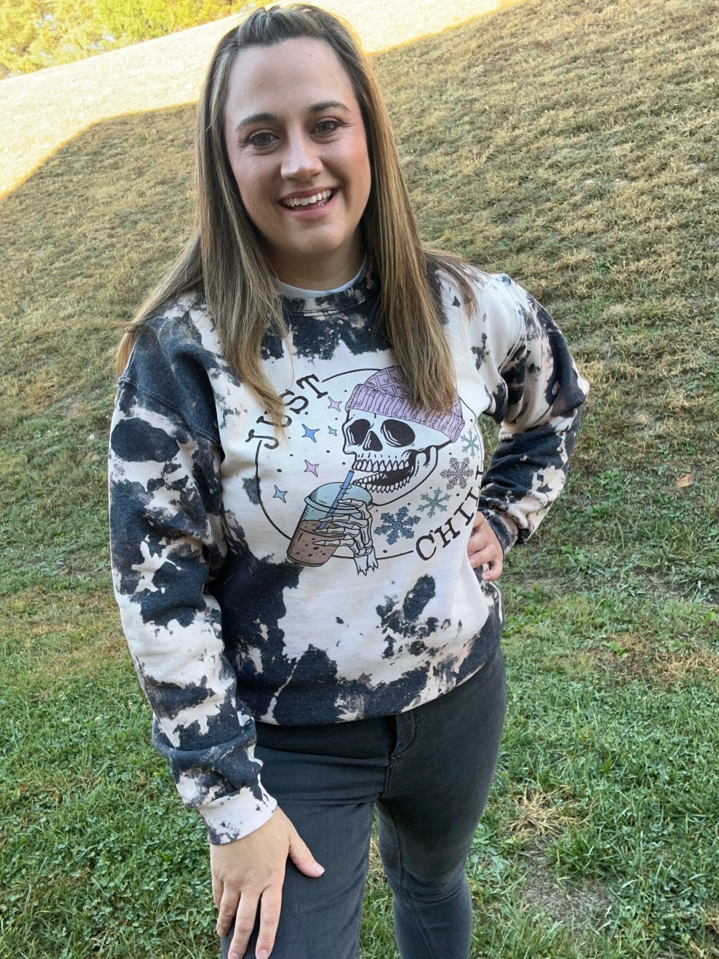 Just Chill Skull Sweatshirt