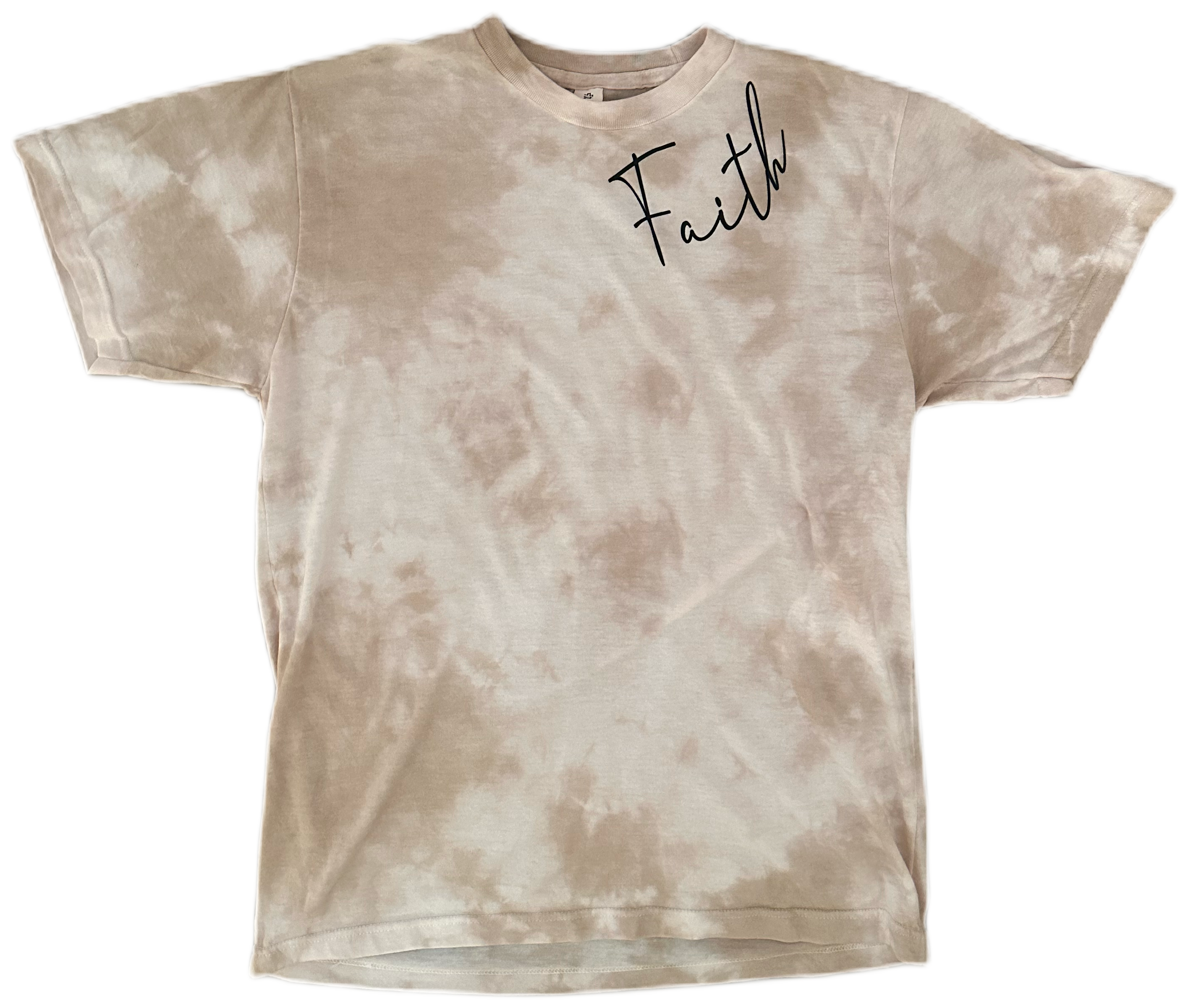 Faith Collar Design Tie Dye Tee